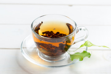 morning tea on the table
