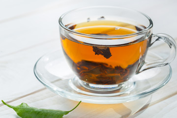 morning tea on the table