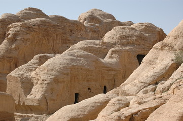 Fototapeta premium Jordanie, maison troglodyte nabatéenne