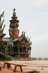 Thailand. The Wooden Temple of Truth in Pattaya.