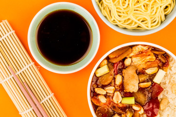 Chinese Style Chicken Kung Po With Rice