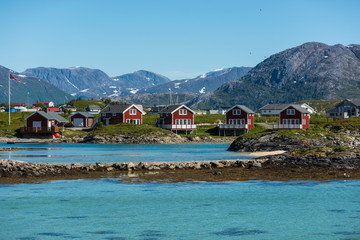 Fototapeta na wymiar Sommaroy in Troms, Norway,