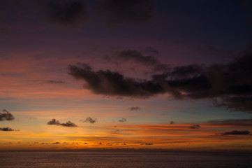 Fototapeta na wymiar Sonnenuntergang vor Ponta do Sol