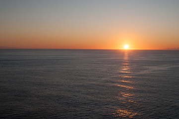 Fototapeta premium Sonnenuntergang vor Ponta do Sol