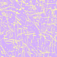 Vector abstract in spring or summer background. Grunge seamless pattern. Purple, yellow. Abstract vector layer for creating textures and surfaces. The surface of the old wall. Wiped worn surface Eps10