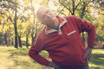 Obraz premium Healthy senior man.