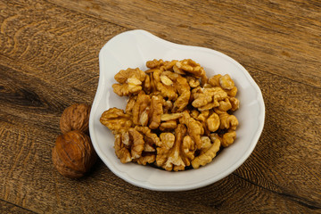 Opened walnuts