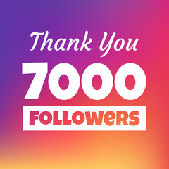 Thank you 7000 followers web banner