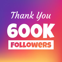 Thank you 600k followers web banner