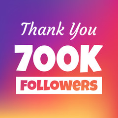 Thank you 700k followers web banner