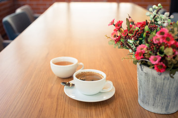 Obraz na płótnie Canvas Coffee on Meeting Table