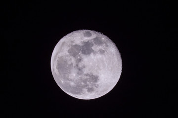 Full moon in a sky at night
