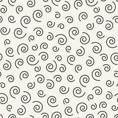 memphis style spiral seamless pattern
