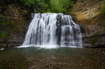 Fototapeta na wymiar Sakhalin waterfall