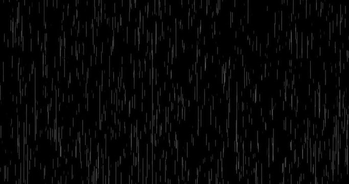 Loop falling rain background