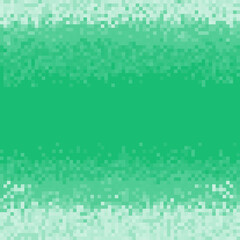 Dark green pixel background in 8-bit style. Abstract digital background with mesh of squares. Geometric style
