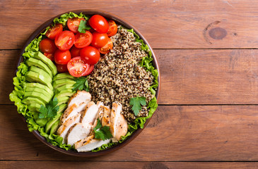 Salad from quinoa