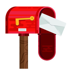 Mailbox and letter icon.