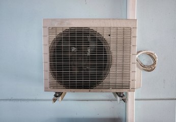 air conditioner installed outside