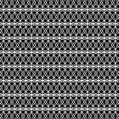 Abstract symmetrical texture: white intertwining lines on a black background.