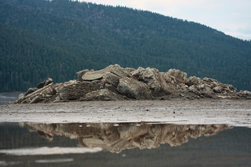ruins of old church from Hangu, Romania.