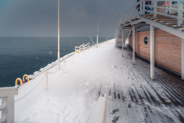 Pier in Sopot in the winter