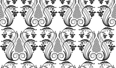 Seamless floral pattern. Vector illustration.