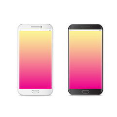 Smartphone, mobile phone isolated, realistic vector illustration.