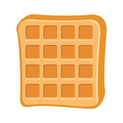 waffles icon over white background vector illustration