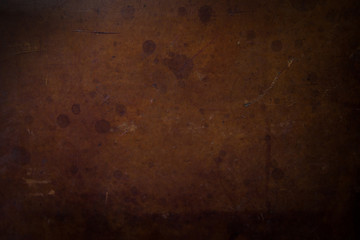 Old Red Scratches Plywood Wooden Panel. Natural Rustic Background