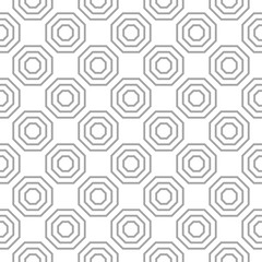Fototapeta na wymiar Gray geometric print on white background. Seamless pattern