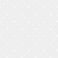 Gray geometric print on white background. Seamless pattern