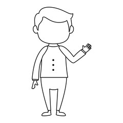 cute father avatar character vector illustration design