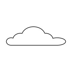 cloud sky isolated icon vector illustration design