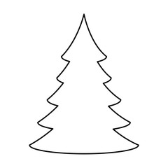 pine tree plant isolated icon vector illustration design