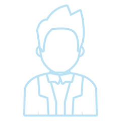 Obraz premium avatar judge man icon