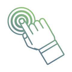 hand pointing with targer icon