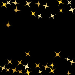 Colorful Stars Confetti, Mystery Sparkling Vector Background. Trendy Glowing Magic Glitter, Lights. Festive Falling Colorful Stars Confetti for Ads, Posters. 