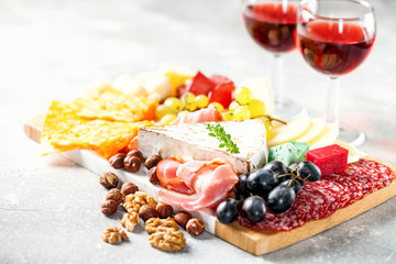  A different cheese with  meat.