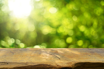 Fototapeta premium Empty wooden table background