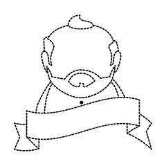 cute grandfather avatar character vector illustration design