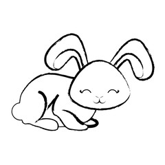 Cute rabbit icon 