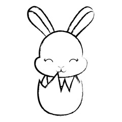 Cute rabbit icon 