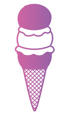 delicious and sweet ice cream vector illustration design