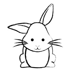 Cute rabbit icon 