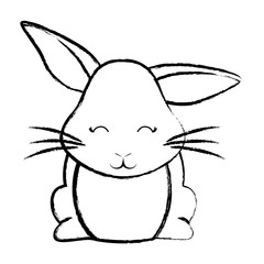 Cute rabbit icon 