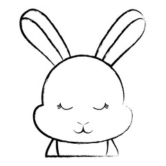 Cute rabbit icon 
