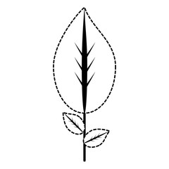 stem with leaves icon