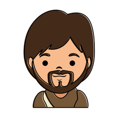 Obraz premium cute saint joseph character vector illustration design