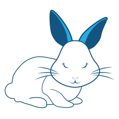 Cute rabbit icon 